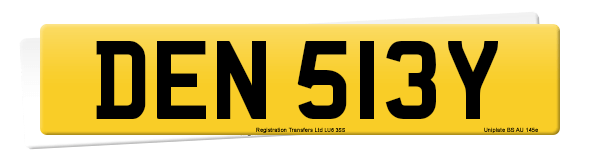 Registration number DEN 513Y